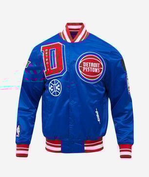 Detroit Pistons Mashup Rib Satin Jacket