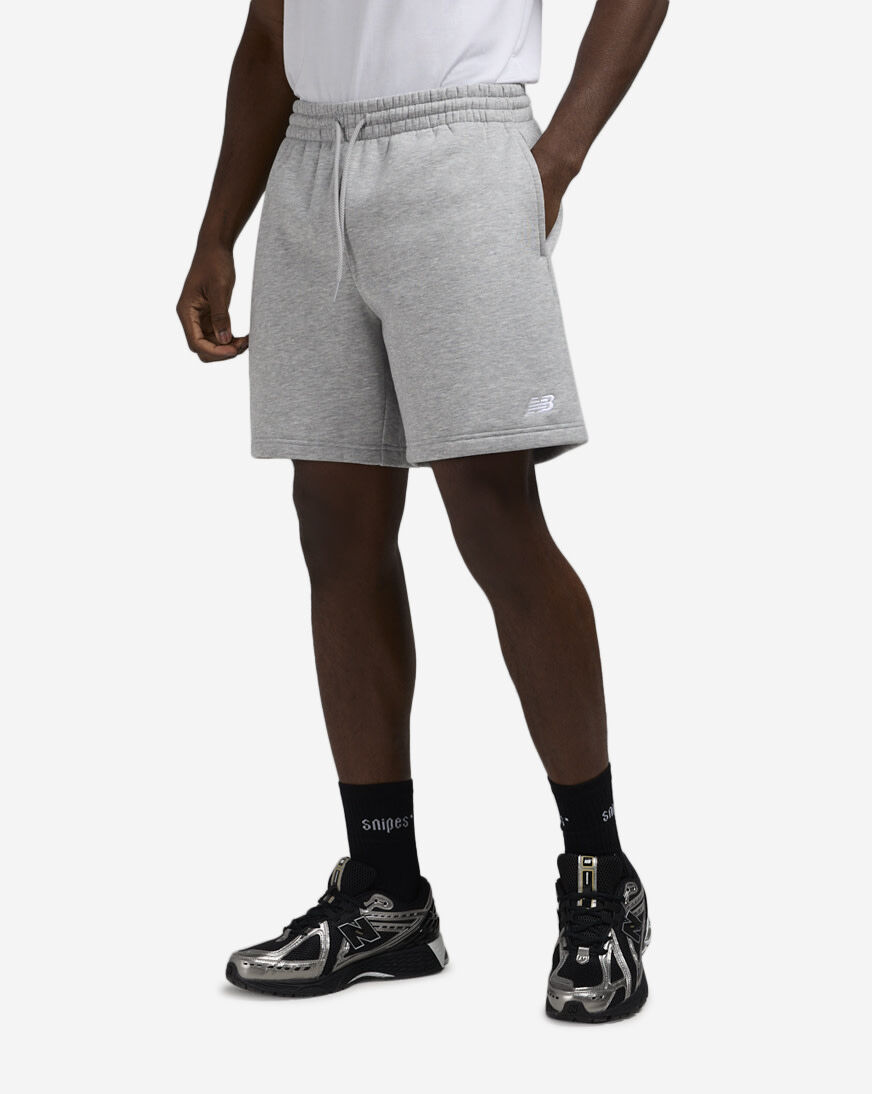 Shop New Balance Essentials Fleece Shorts MS41504-AG grey | SNIPES USA