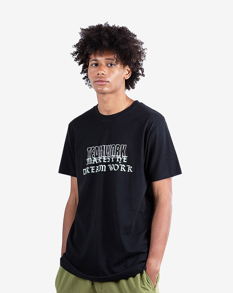 Graphic Tees Teamwork Tee MT1476 Black 2