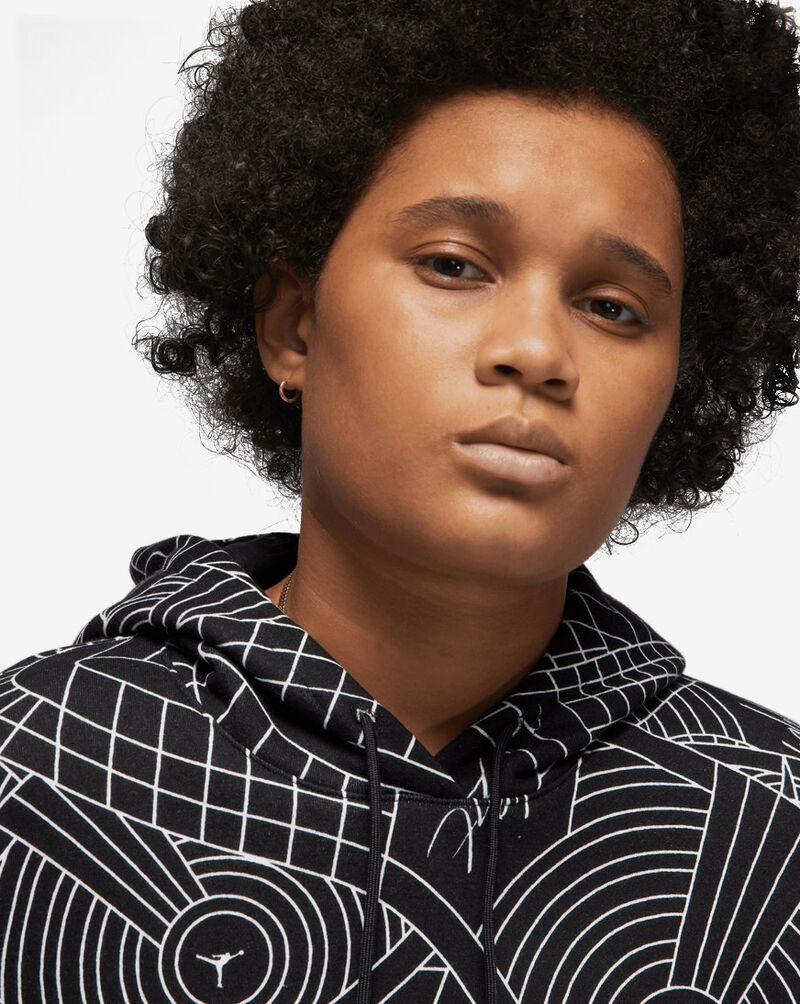 Shop Jordan Flight All Over Print Fleece Pullover Hoodie DV1417010 black SNIPES USA