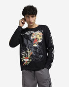 Ed Hardy Eagle Tiger Longsleeve Thermal Tee EHMT1401-1-BLK Black 1