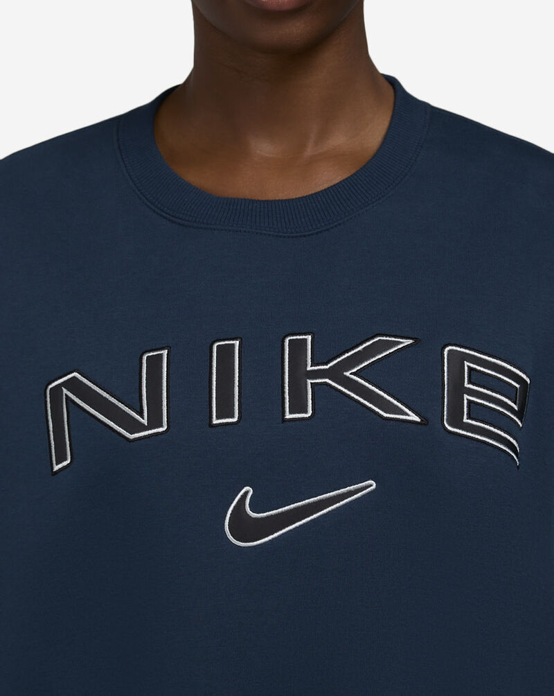 Nike NSW Phoenix Fleece Oversized Crew-Neck Logo Sweatshirt FV7674-478 Blue 3