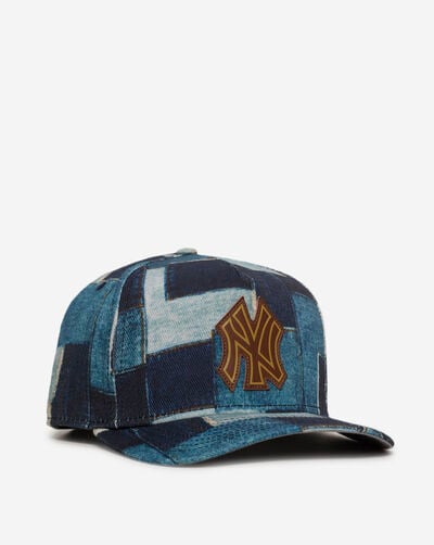 9Fifty New York Yankees A-Frame Denim Patchwork Snapback Hat