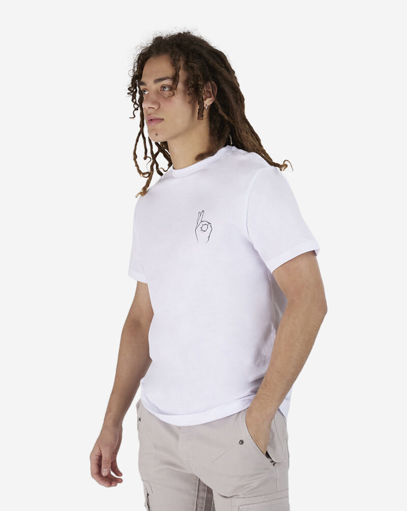Graphic Tees A Okay Chest Tee MT1485A White 2