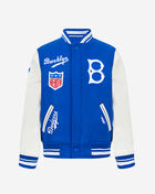 Big Boys' Brooklyn Dodgers Retro Classic Rib Wool Varsity Jacket
