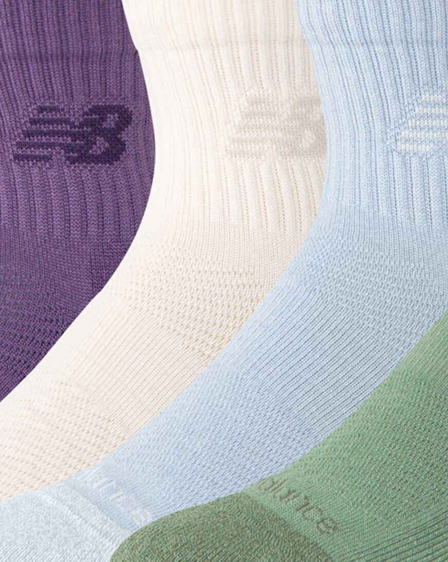 Shop New Balance Active Quarter Socks 6 Pack LAS65202AS7 multi