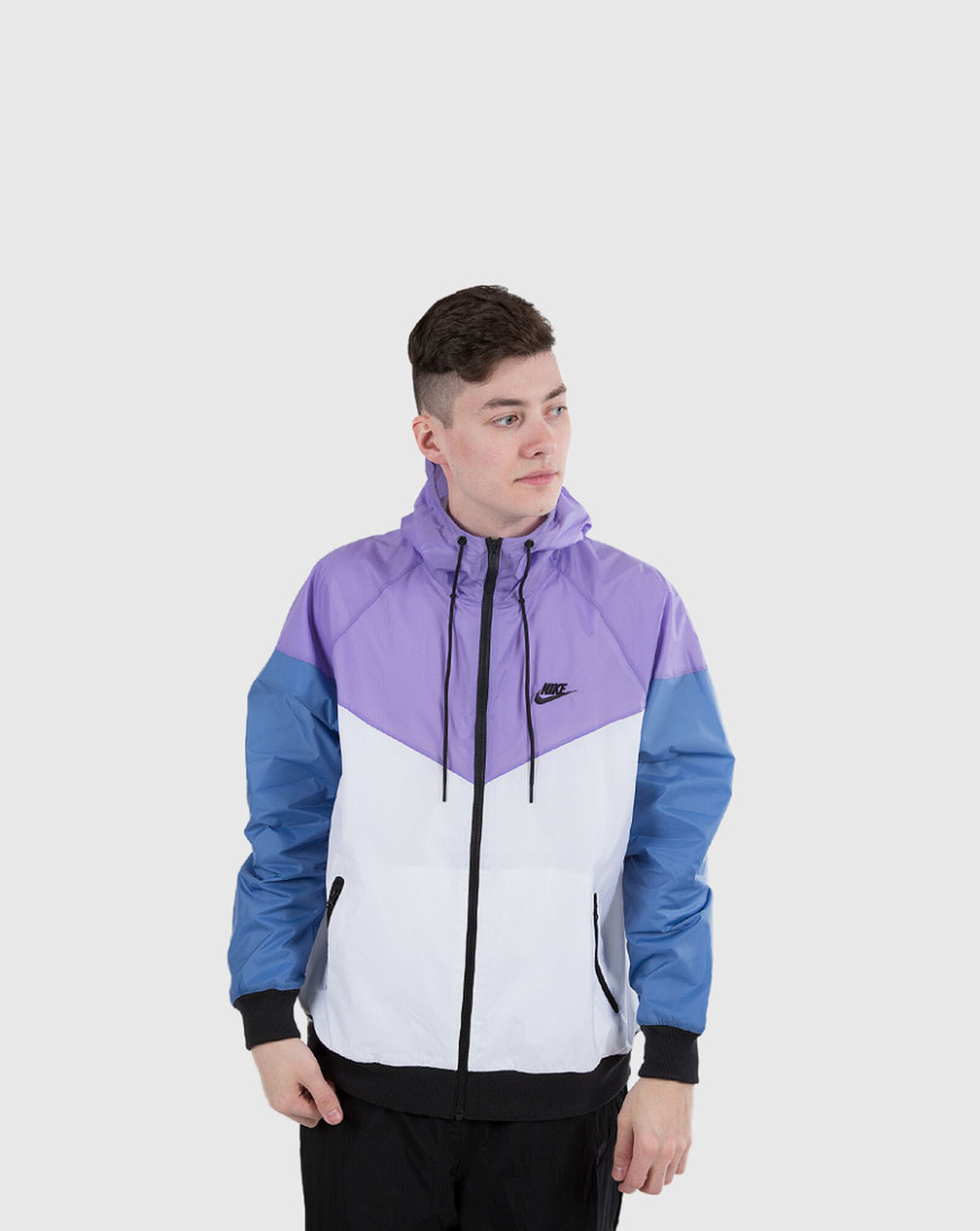 black and white mens nike windbreaker