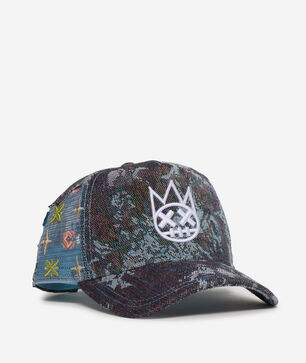 Repeat Tapestry Mesh Back Trucker Hat