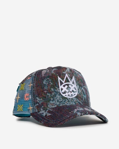 Repeat Tapestry Mesh Back Trucker Hat
