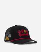 Field Grade Go F Yourself Suede Meshback Trucker 1005140 Black 1