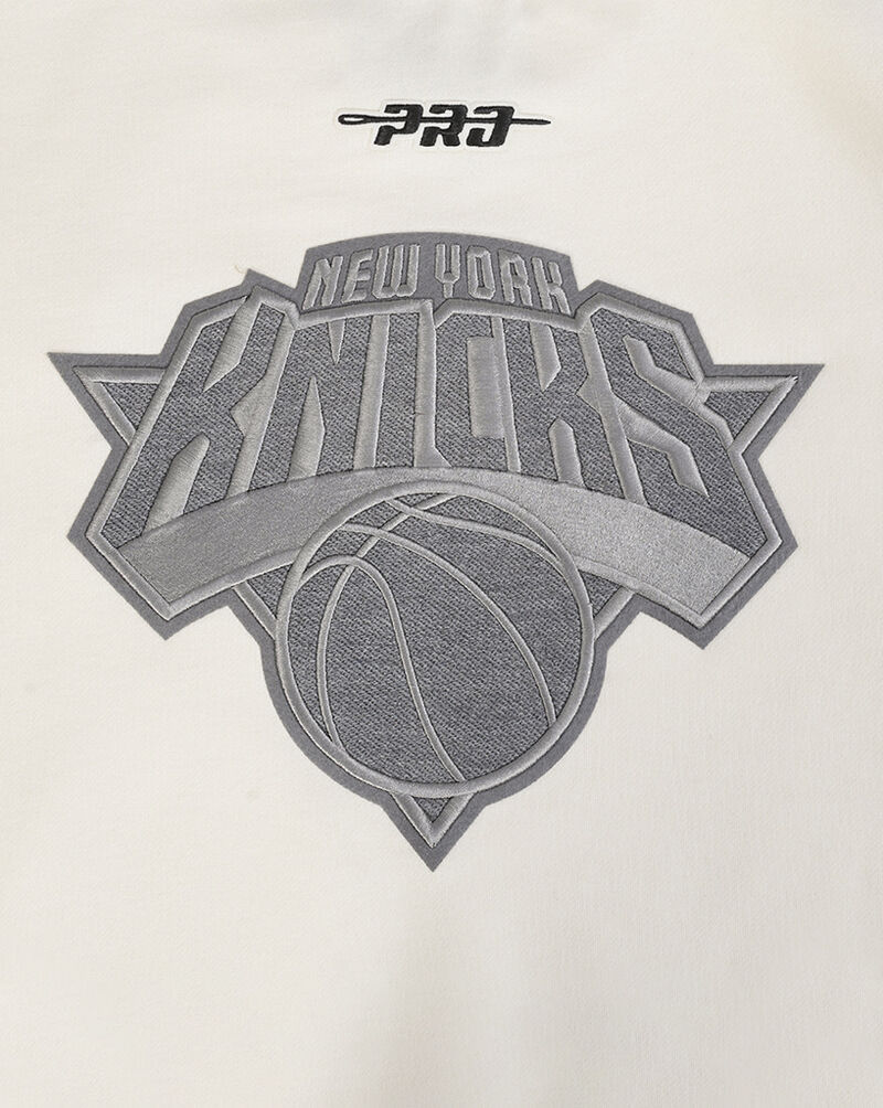 PRO STANDARD New York Knicks Reverse French Terry Drop Shoulder Fleece Crewneck BNK5515857-EGG cream 4