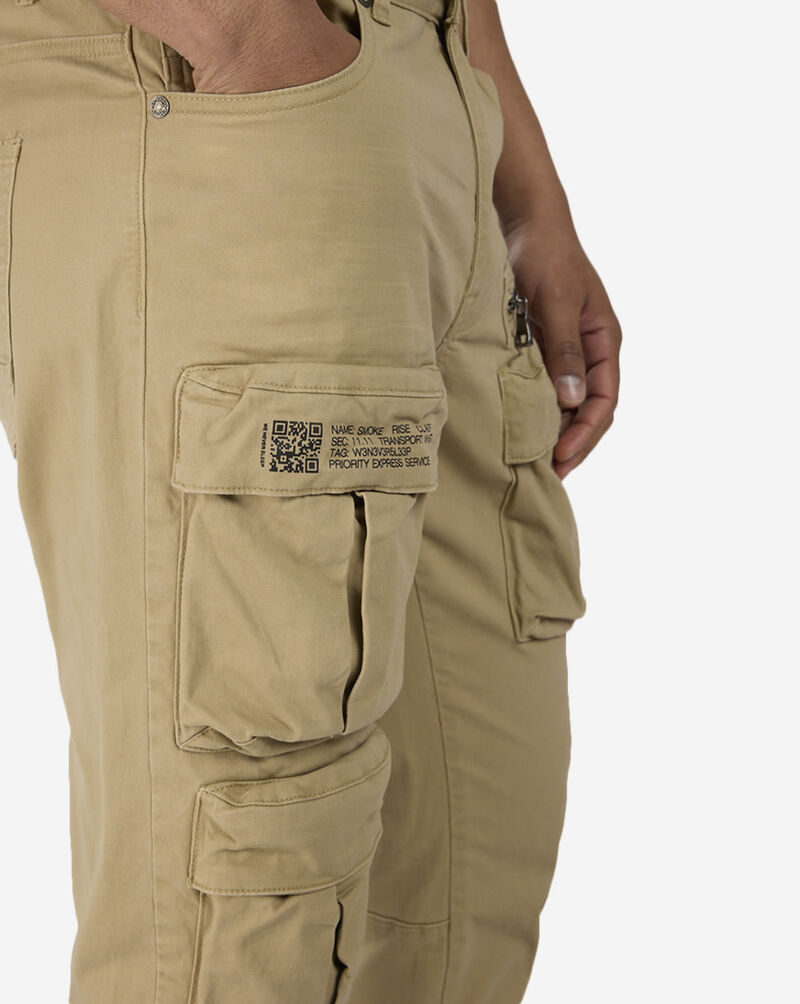 Smoke Rise Utility Pocket Twill Pants JP24137SNZ-KHA Beige 3