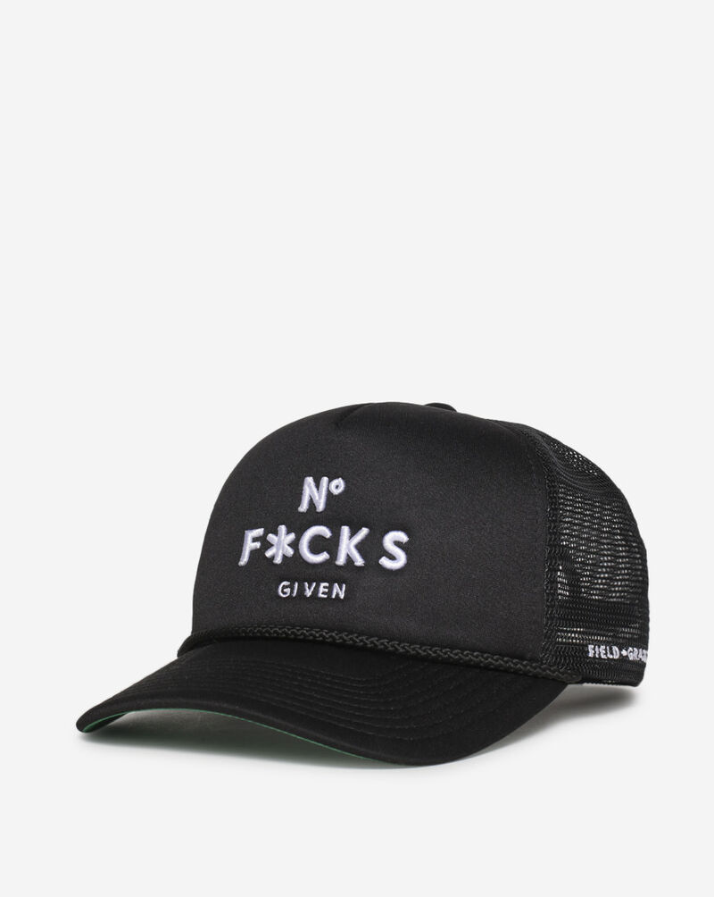 Field Grade No F*Cks Trucker Hat 1002629 Black 3