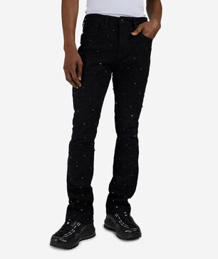 Embellished Stacked Jeans