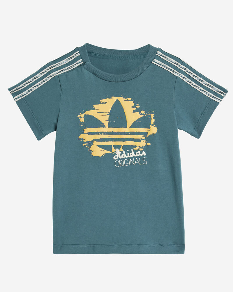 adidas Kids' Summer Glow Tee and Short Set KC0772-TECHGREEN Green 7