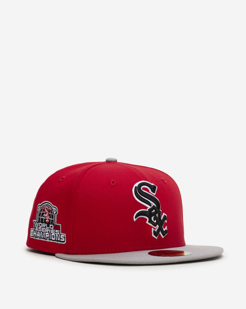 New Era 59Fifty Chicago White Sox Fitted Hat 71043103 Red 1