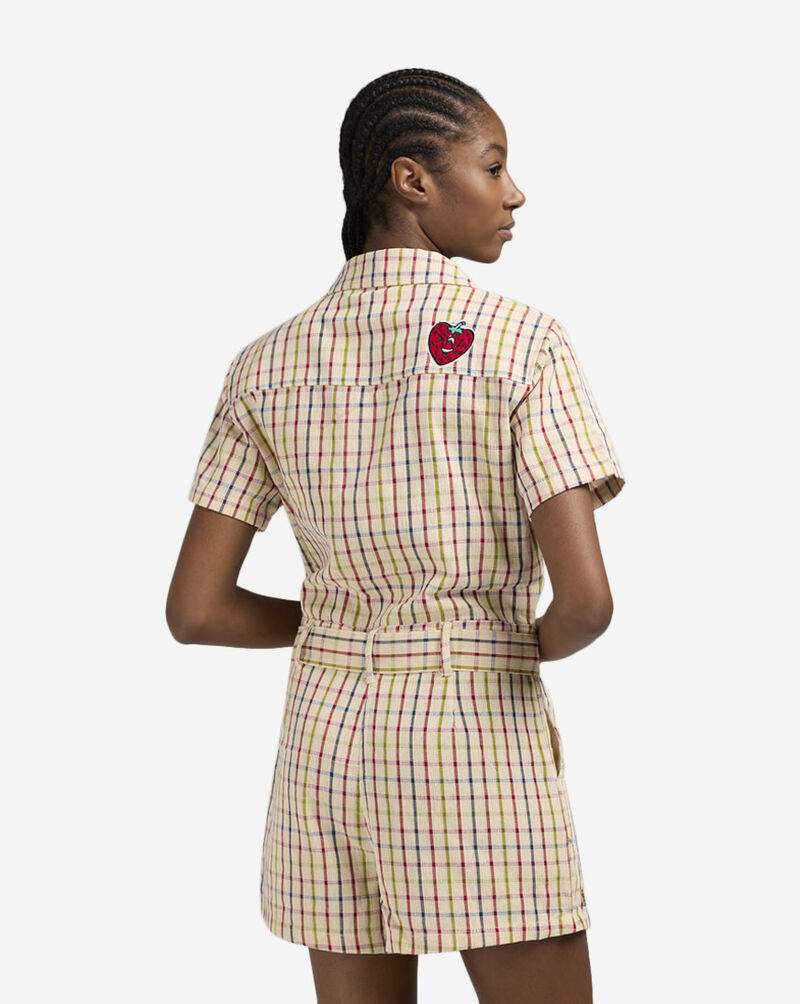 First Row Woven Romper FRLD0004S Beige 2