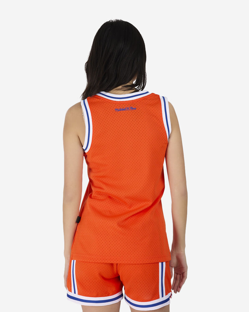 Mitchell  Ness New York Knicks NBA Glitter Swingman Jersey JY6844-NYKORAN Orange 2