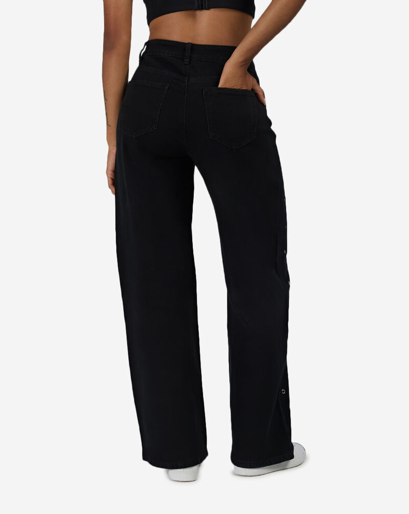 American Bazi Grommet Front Denim RJH11026-BLK Black 2
