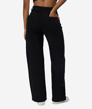 Grommet Front Denim