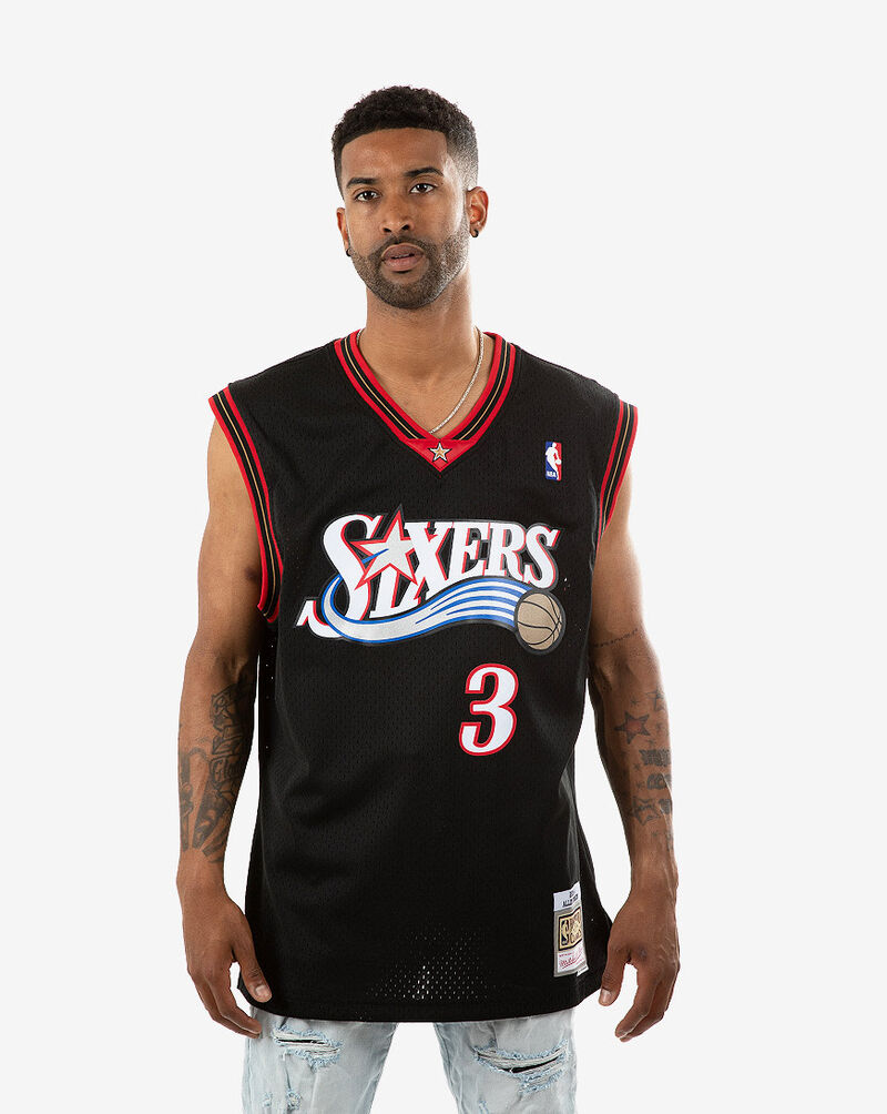 Mitchell Ness Philadelphia 76ers Allen Iverson Road Swingman Jersey Mens Clothes Snipes Usa