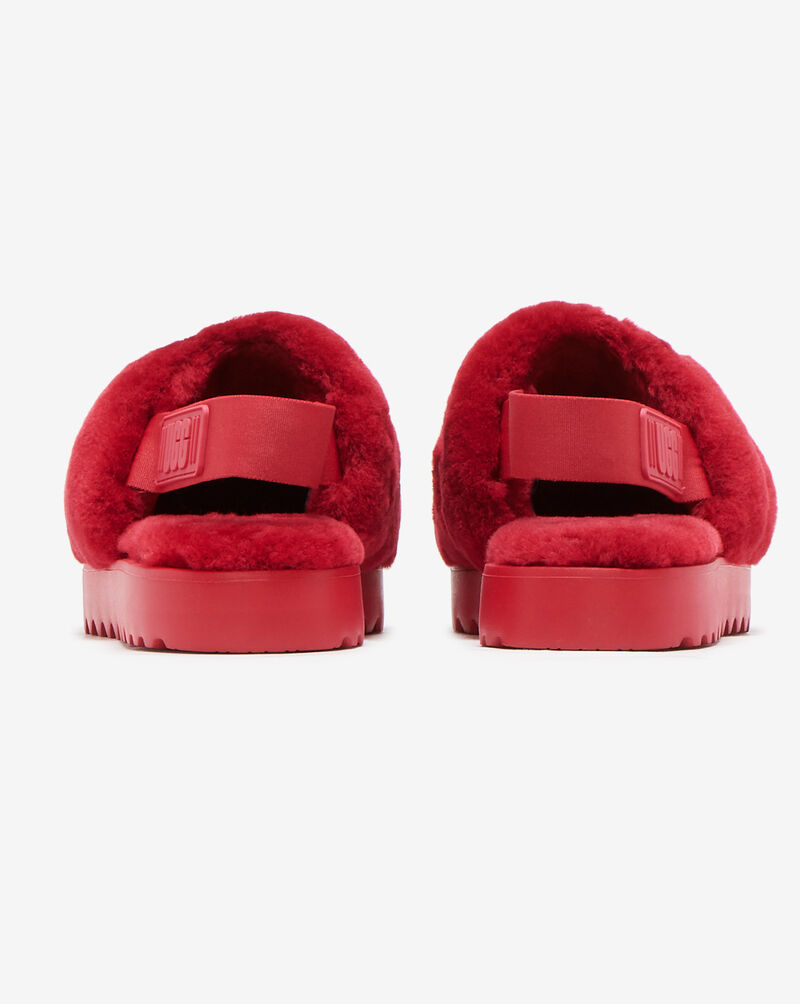 UGG Super Fluff Slides 1121751-RBRD Red 3