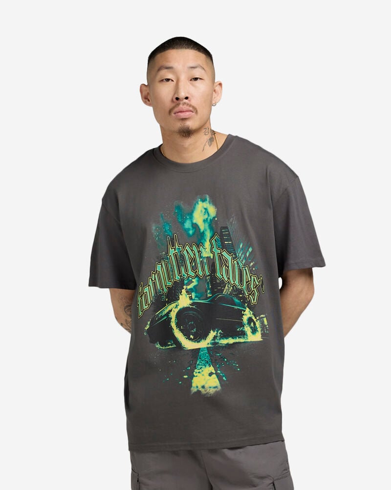 Forgotten Faces Burnout Tee FOFUS118-03516 Grey 1