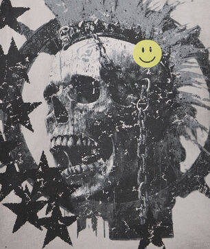 Kids' Thermal Smiley Skull Tee
