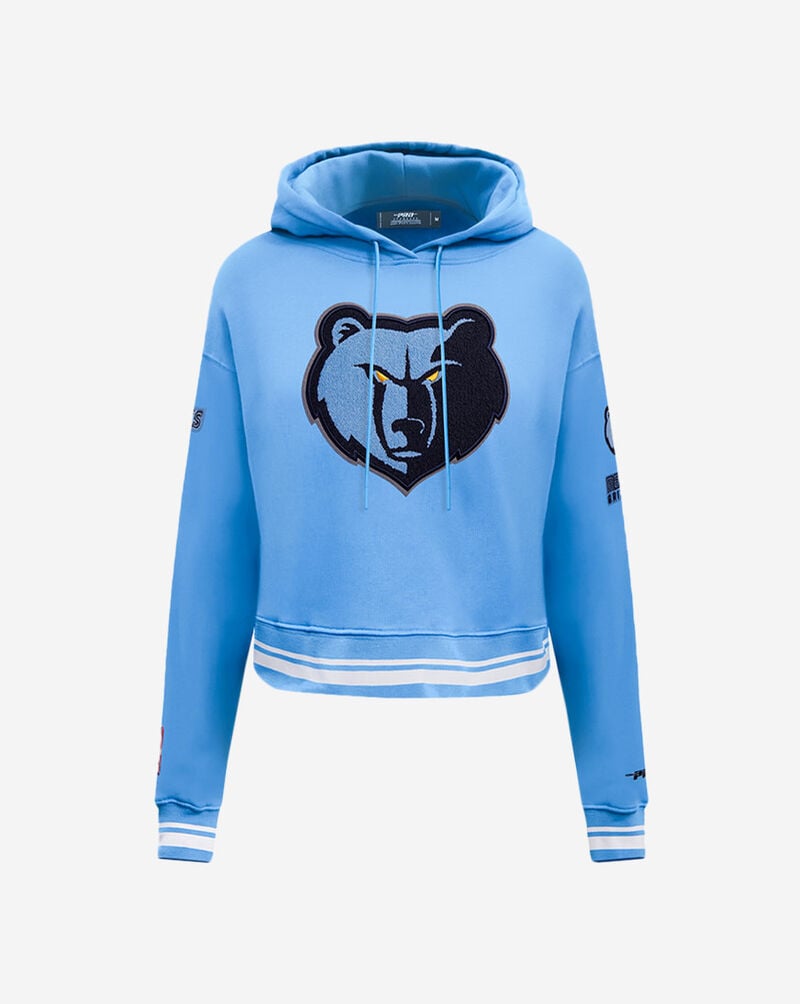 PRO STANDARD Memphis Grizzlies Retro Classic Rib Cropped Pullover Hoodie  BMGC58907-UNI Blue 1
