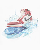 Jordan Big Kids' AJ1 Splash Tee 95F043-001 White 2