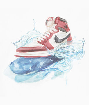 Big Kids' AJ1 Splash Tee