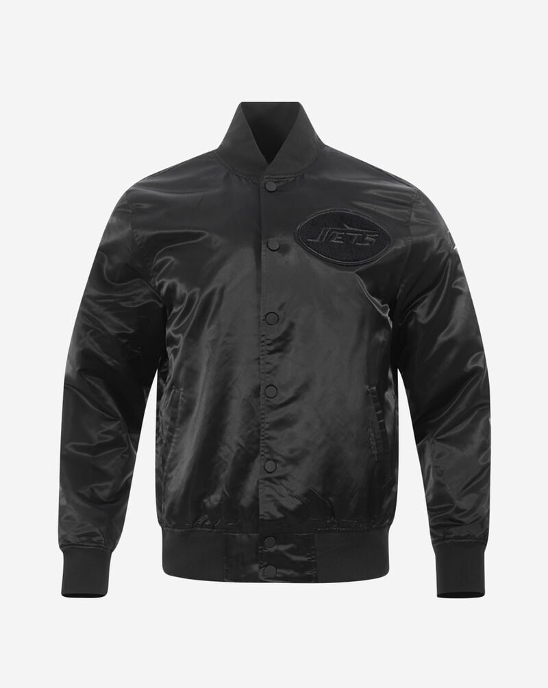 PRO STANDARD New York Jets Triple Black M Satin Jacket FNJ6410863-BLK Black 1