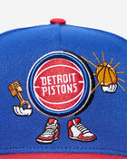 New Era 9Fifty Detroit Pistons Cartoon A-Frame Snapback Hat 60800190 Blue 2