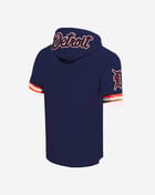 PRO STANDARD Detroit Tigers Classic Chenille Double Knit Short Sleeve Pull Over Hoodie  LDT135076-MDO Blue 3