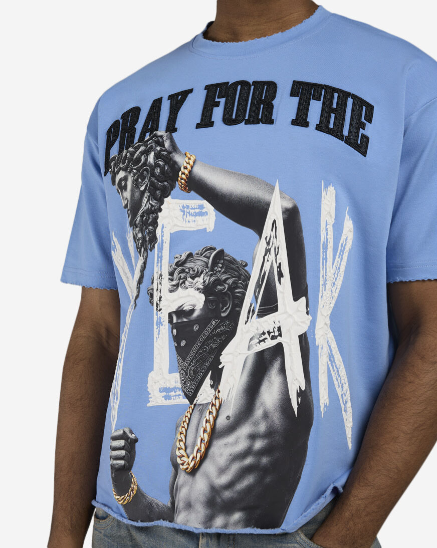 Shop STREETZ IS WATCHIN Pray For The Weak Cropped Tee SWCT5277-UNI