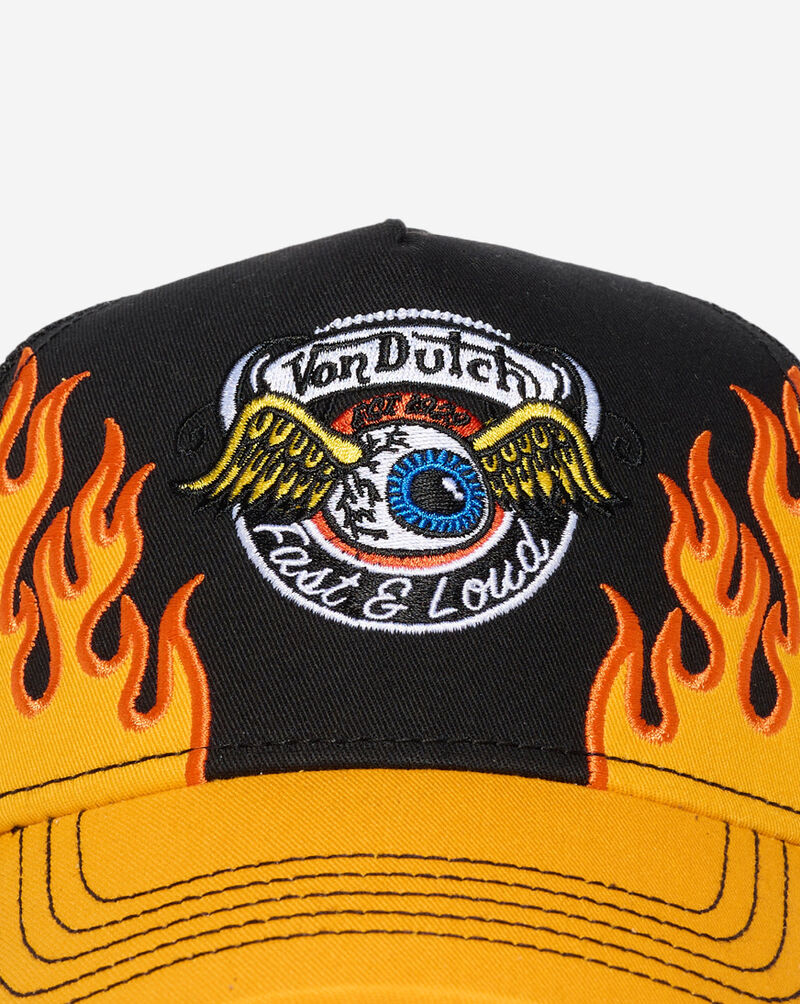 Von Dutch Flames Trucker Hat VDHH0035 Black 2
