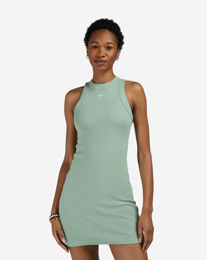 Nike NSW Chill Knit Tight Ribbed Tank Dress IQ0088-006 Green 1