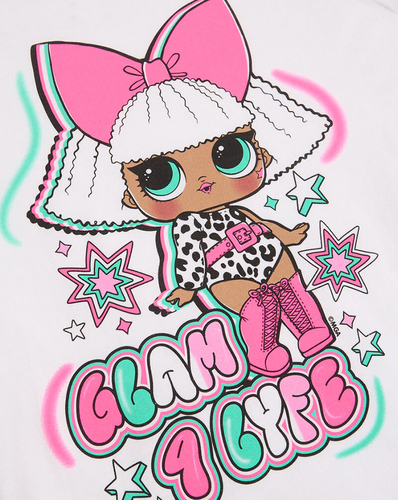 Graphic Tees Kids' Glam 4 Lyfe Tee LOP001ABGNS White 2