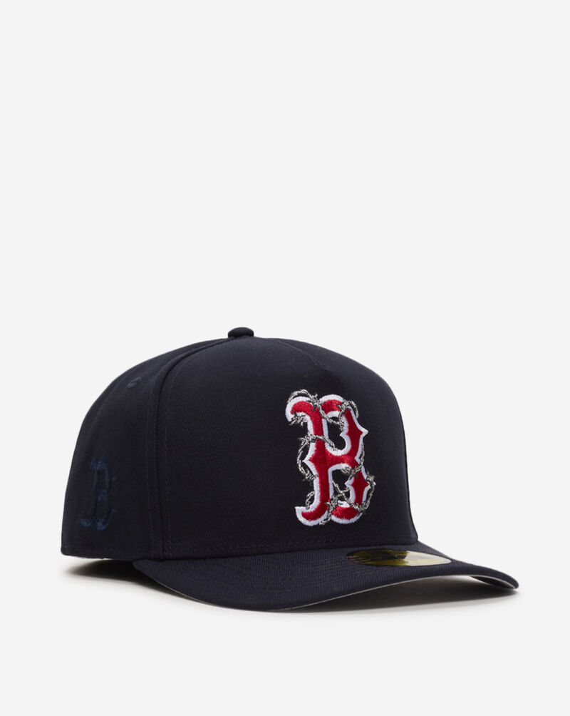 New Era 59Fifty Boston Red Sox A-Frame Fence Fitted Hat 60693498 Blue 1