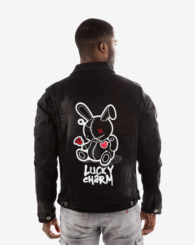Bkys Lucky Charm Denim Jacket Mens Clothes Snipes Usa