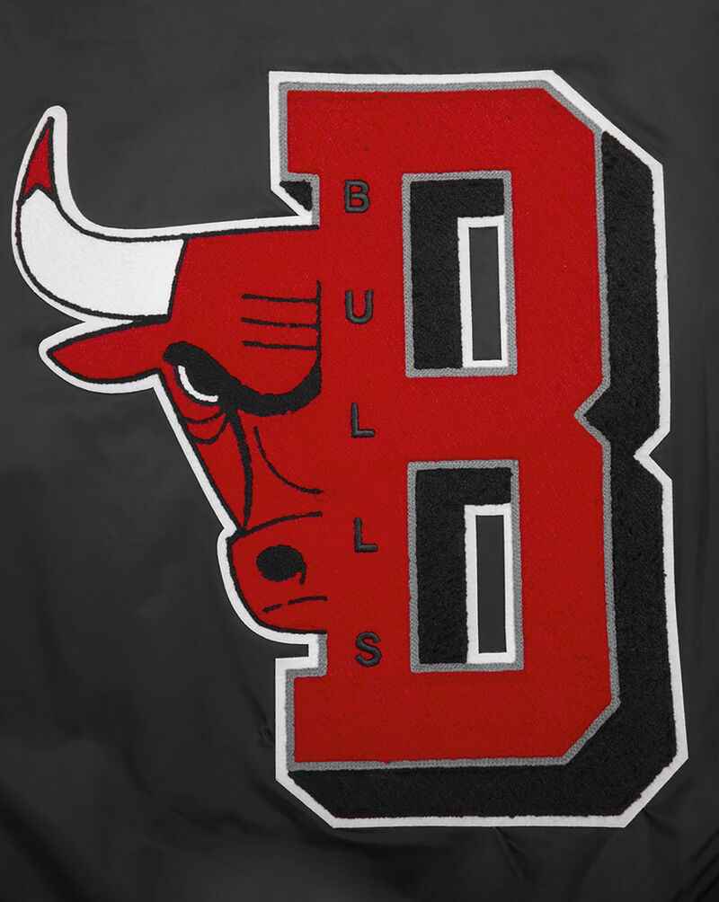 PRO STANDARD Chicago Bulls Mash Up Rib Satin Jacket BCB6515749-BRK Black 2