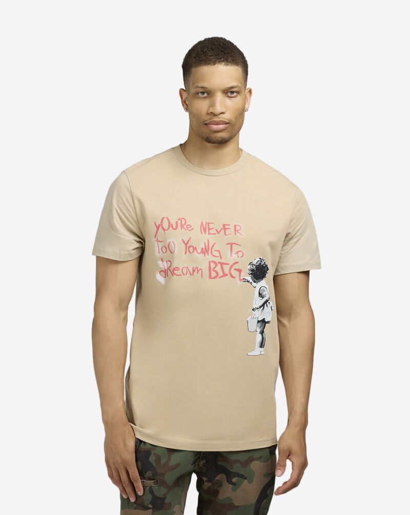 Mister Tee Banksy Never Too Young Tee MCUS159-US-03872 Beige 1