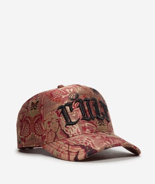 Tapestry Print 5 Panel Trucker Hat