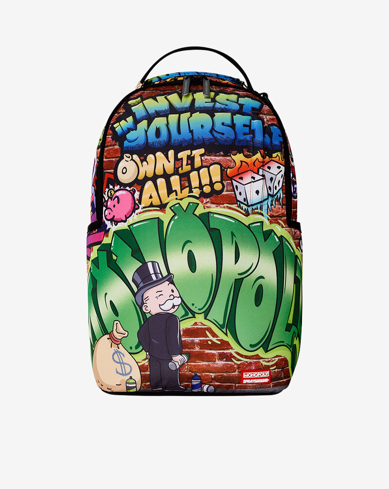 Sprayground Monopoly Man Graffiti DLXR Backpack B7158 Multi 1