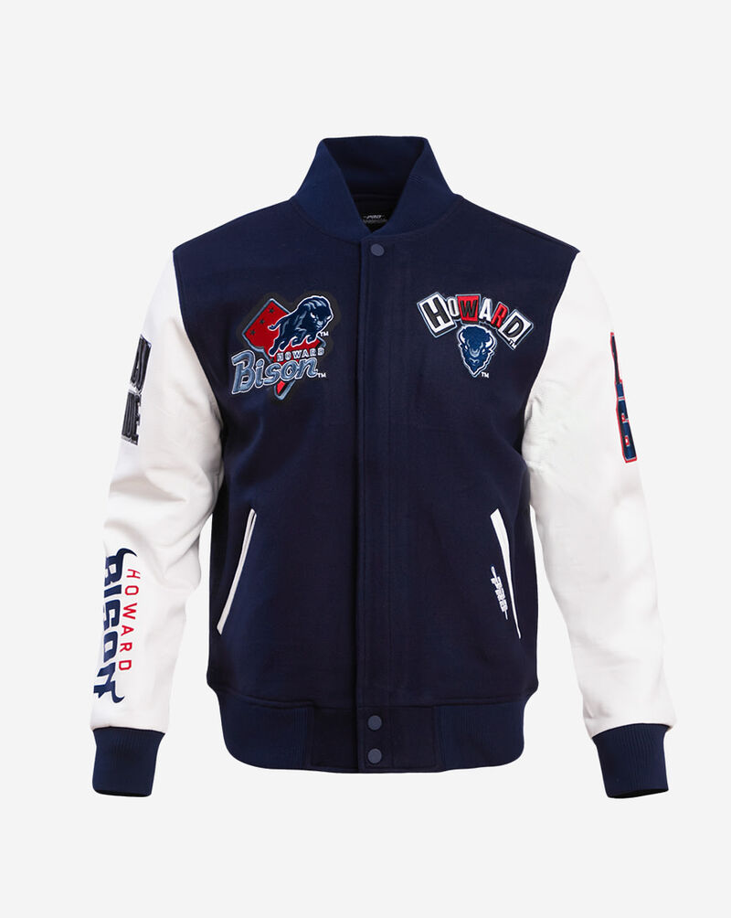 PRO STANDARD Howard University Homecoming Varsity Jacket CHW671562-MNW Blue 1