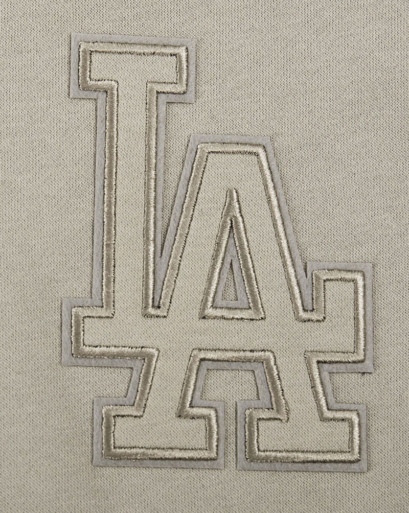 PRO STANDARD Big Boys' Los Angeles Dodgers Neutral Fleece Pull Over Hoodie LLDB5315084-TAU Beige 2