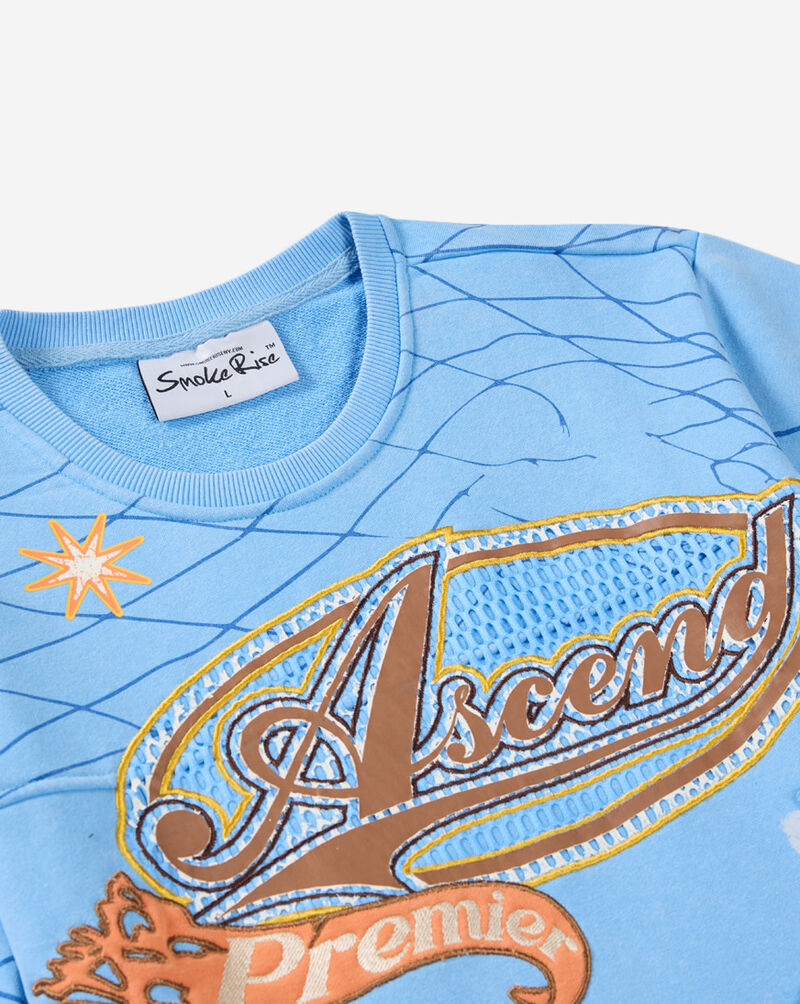 Smoke Rise Kids' Mineral Wash Ascend Tee BFO26S455SN-CAROLINABLUE Blue 2