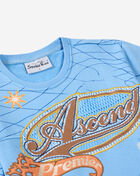 Smoke Rise Kids' Mineral Wash Ascend Tee BFO26S455SN-CAROLINABLUE Blue 2