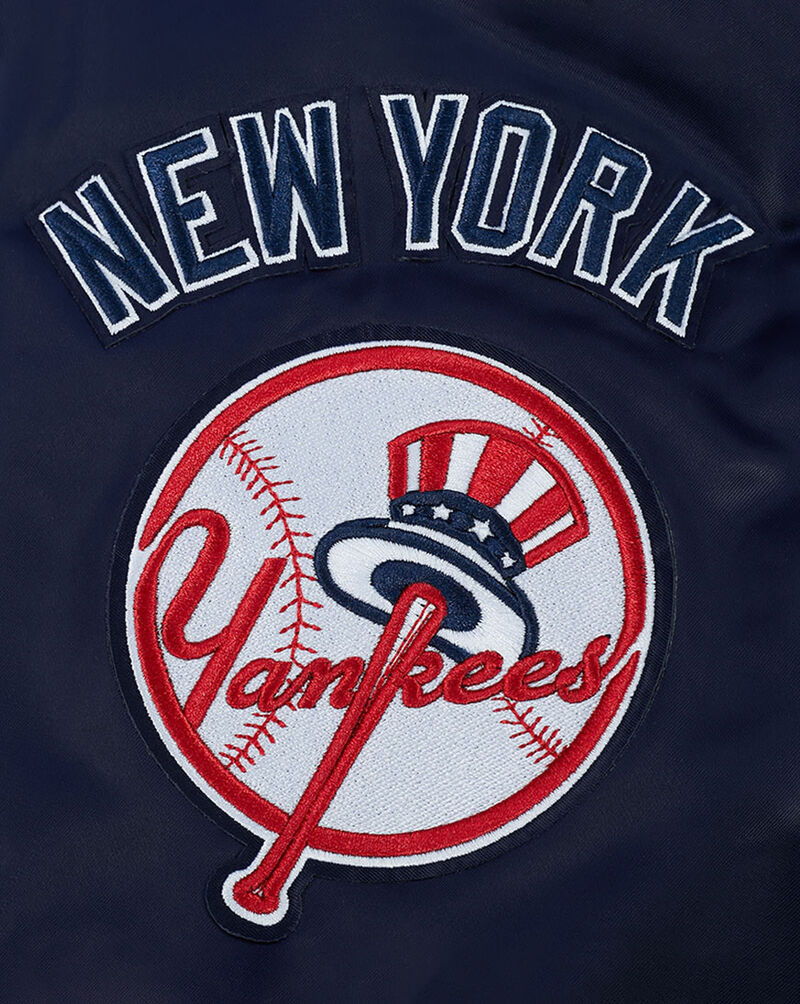 PRO STANDARD New York Yankees Old English Satin Jacket  LNYU314737-MDN Blue 4