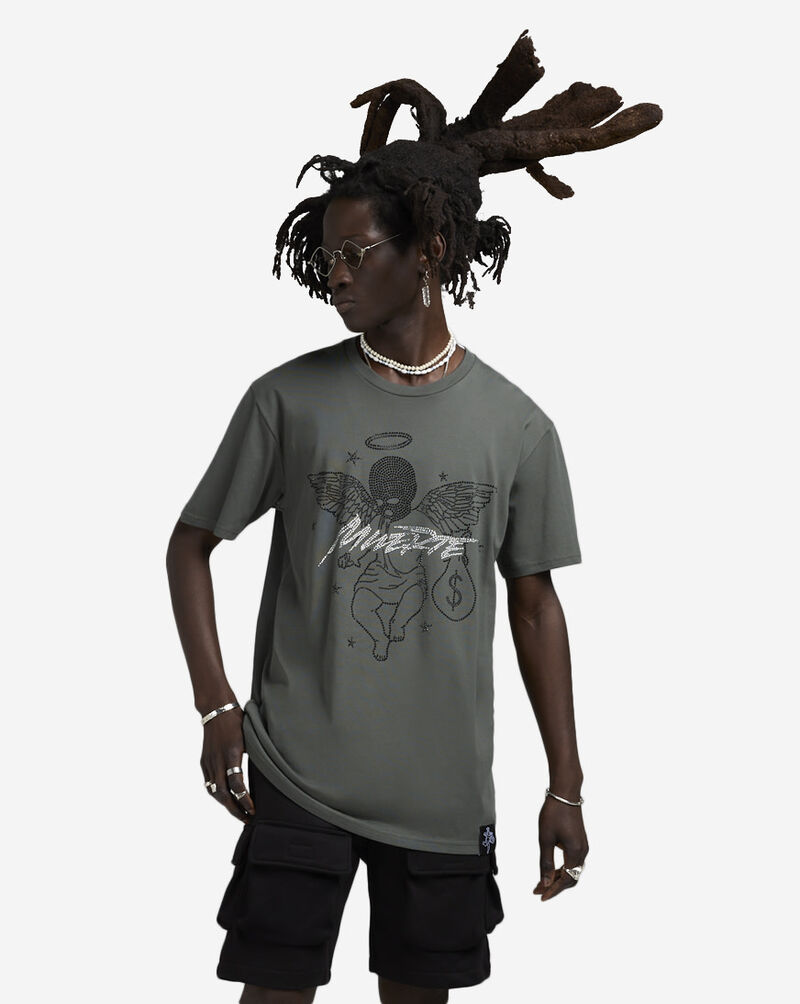 Hasta Muerte Money Power Respect Tee HMDEC026-GRY Grey 1